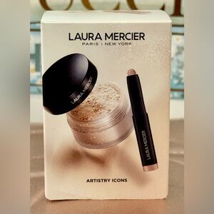 Laura Mercier Artistry Icons Set - setting powder, rose gold eyeshadow stick. 🤩
